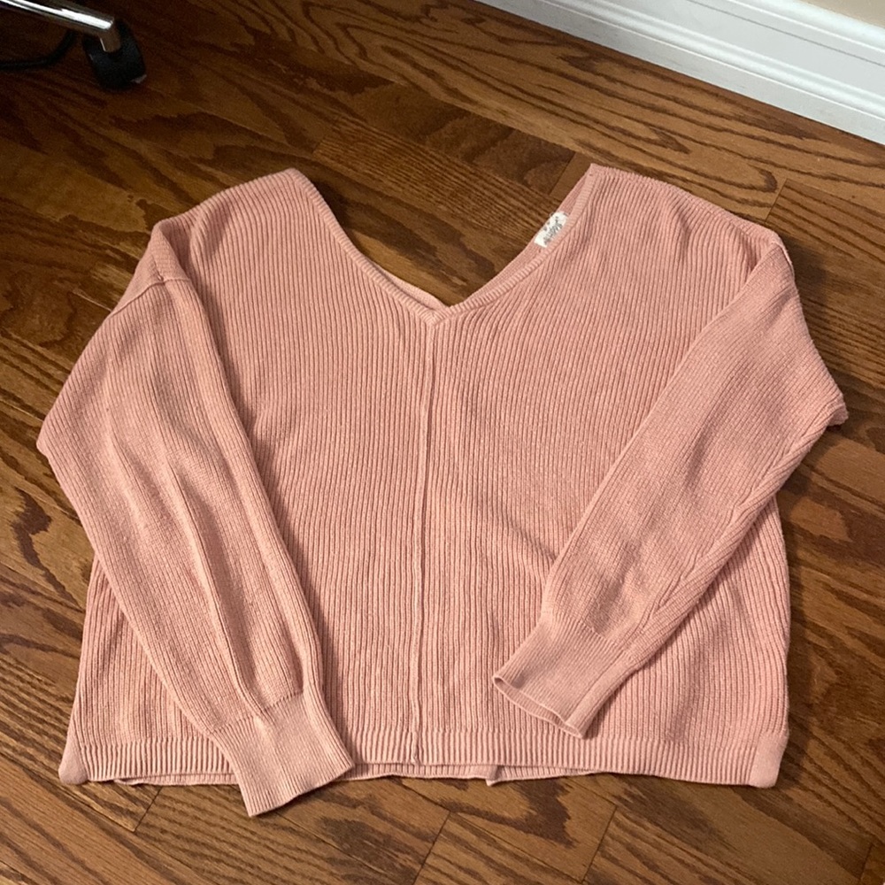 Hippie Rose Rose Pink Sweater Size: Medium